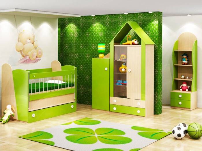 اتاق کودک سبز