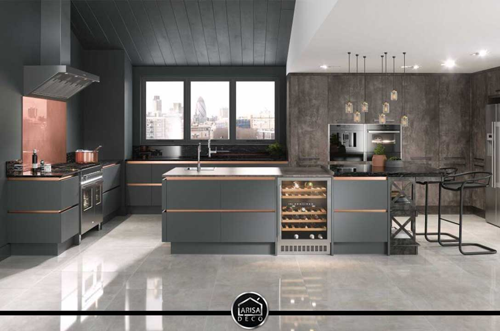 طراحی کابینت آشپزخانه لاریسا دکو