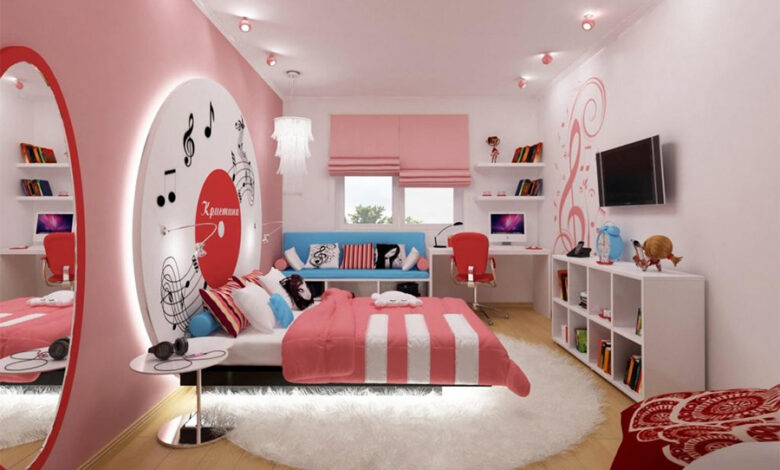 دکوراسیون اتاق دخترانه رویایی