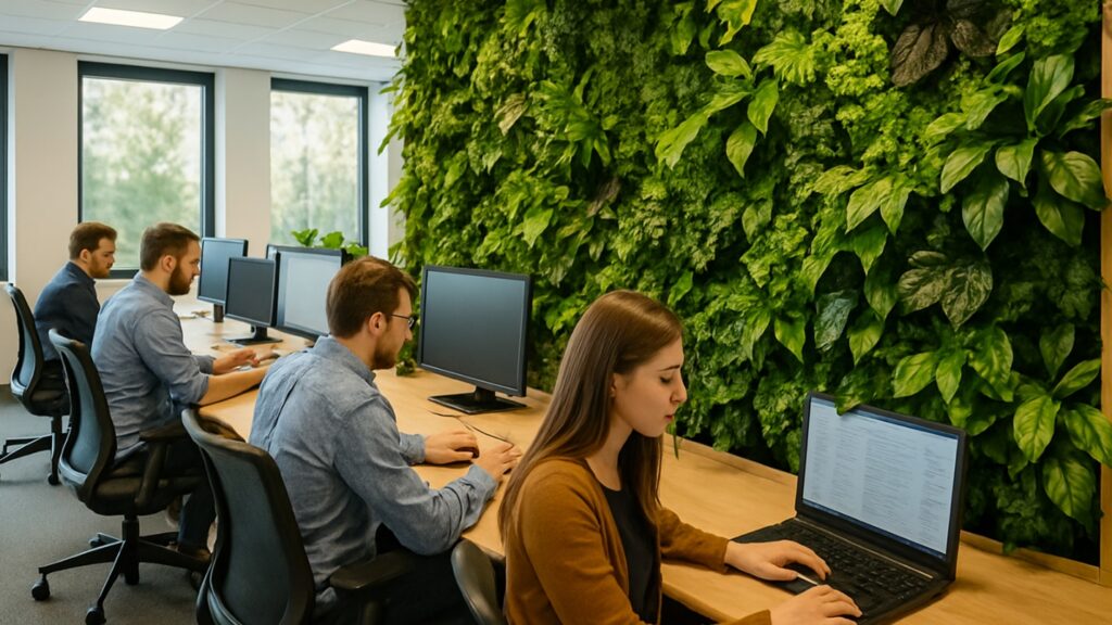 دیوار سبز برلی فضای اداری