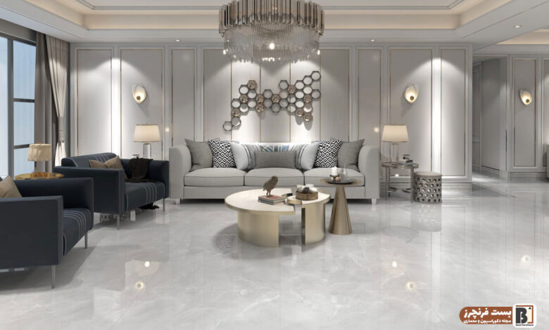 راهنمای کامل انتخاب سرامیک کف پذیرایی | مدل سرامیک پذیرایی و قیمت سرامیک کف