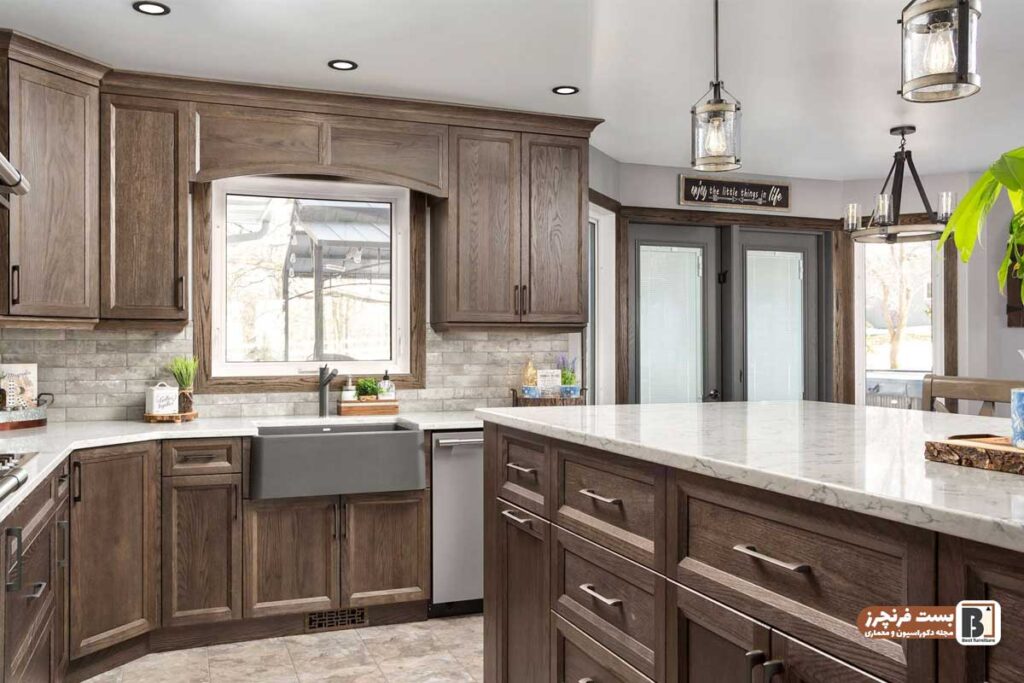 کابینت آشپزخانه چوبی
