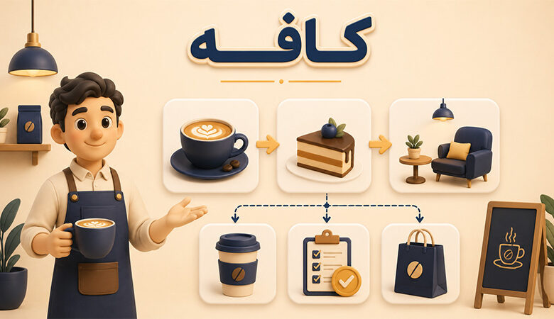 متن کوتاه برای تبلیغ کافه