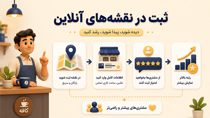 ثبت در نقشه های آنلاین